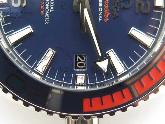 0505 Planet Ocean “Pyeongchang 2018” 43.5mm SS OMF 1:1 Best Edition Blue Dial On Nylon Strap A Soft 8082